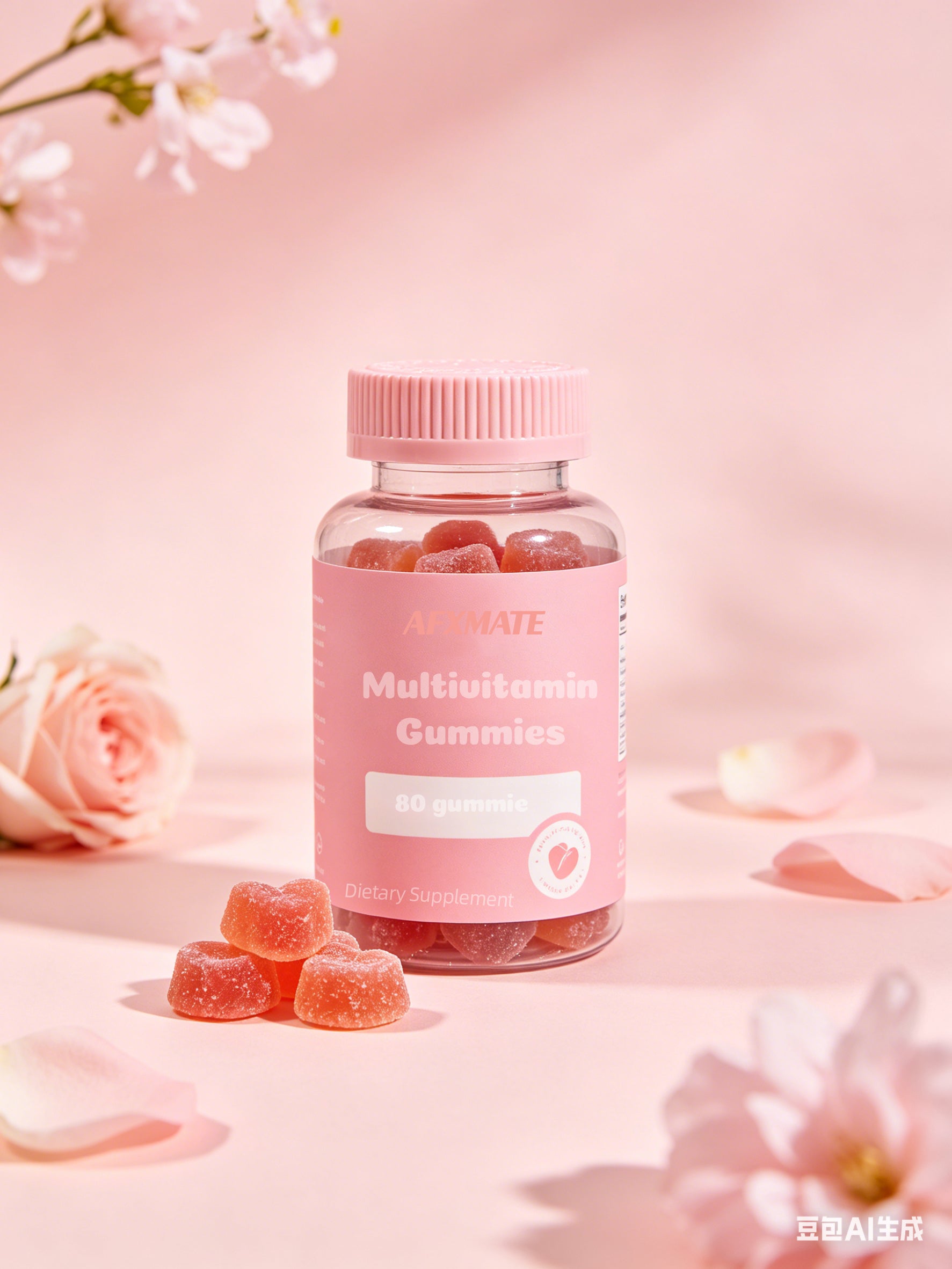 AFXMATE Multivitamin Gummies with Omega-3, Mens Gummy Multivitamins for Daily Nutritional Support, 80 Gummies