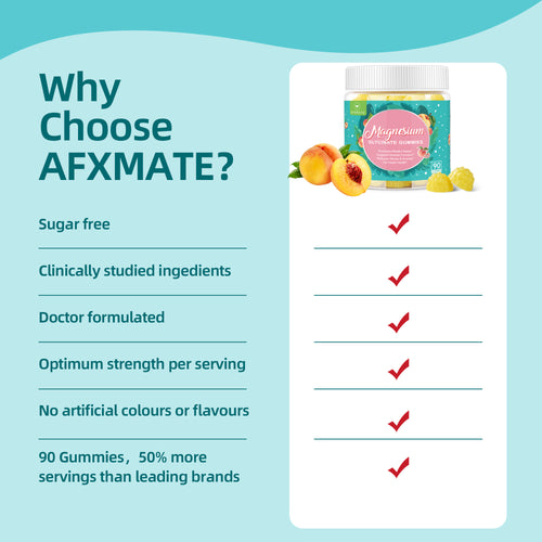 Why choose AFXMATE Magnesium Peach gummies