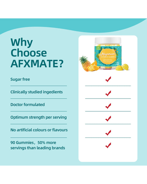 Why choose AFXMATE Magnesium Pineapple gummies