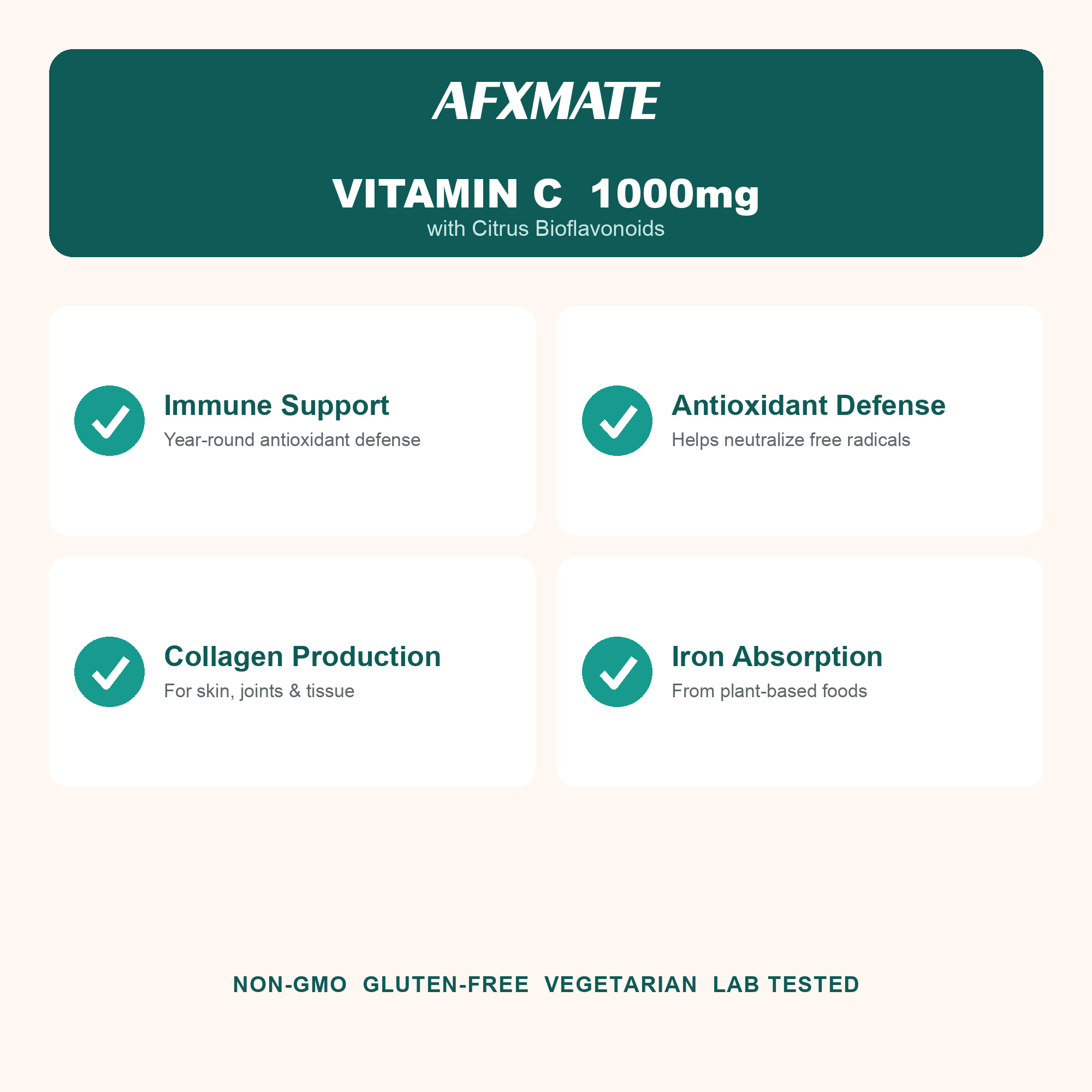 AFXMATE Vitamin C Capsules benefits