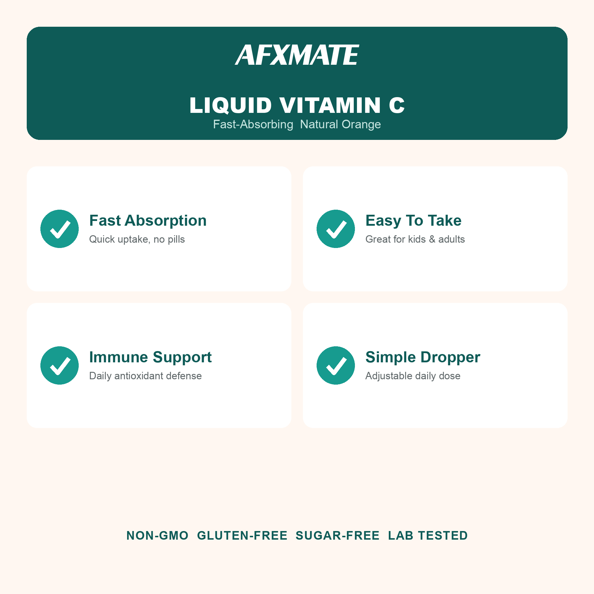 AFXMATE Liquid Vitamin C benefits