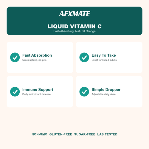 AFXMATE Liquid Vitamin C benefits