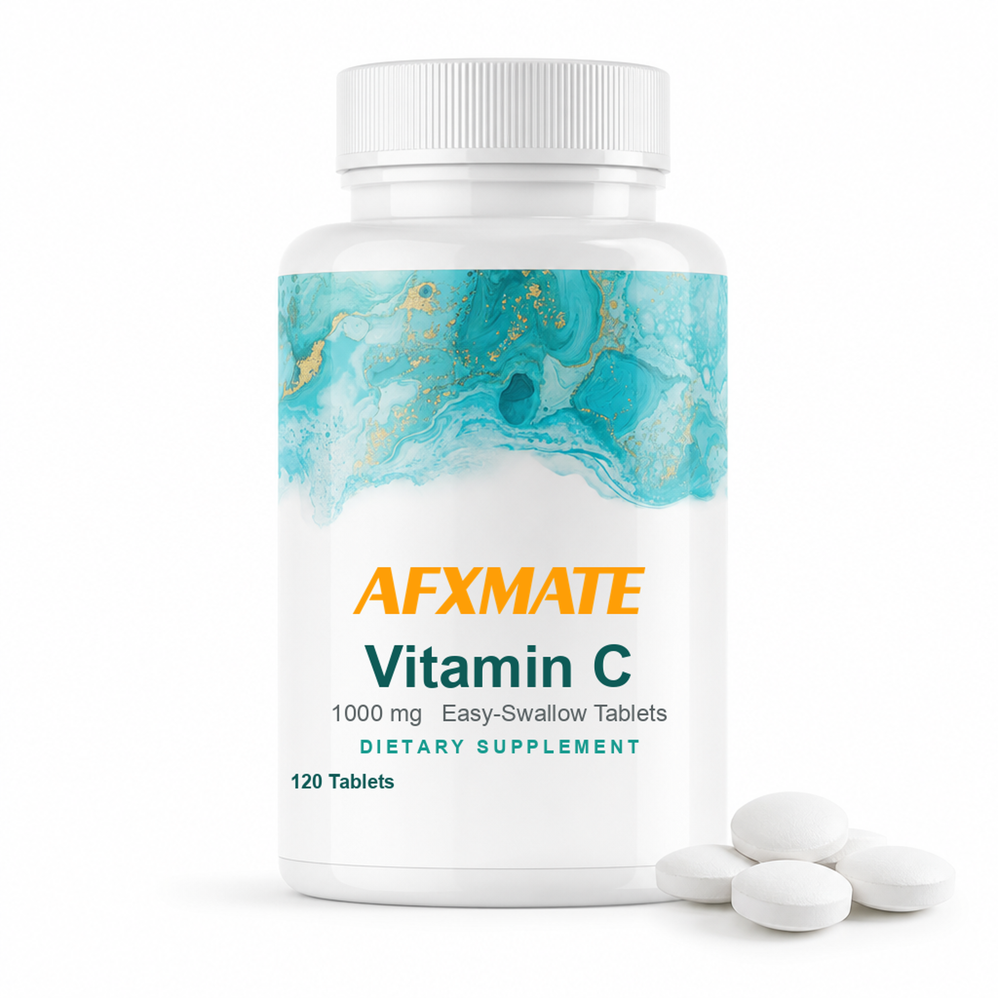 AFXMATE Vitamin C Tablets 1000mg bottle