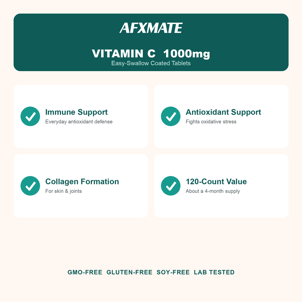 AFXMATE Vitamin C Tablets benefits