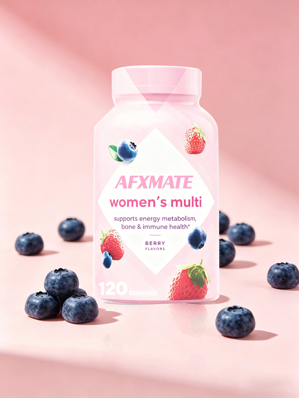 AFXMATE Adult Gummy Vitamins for Women, 120 Count - Berry Flavors