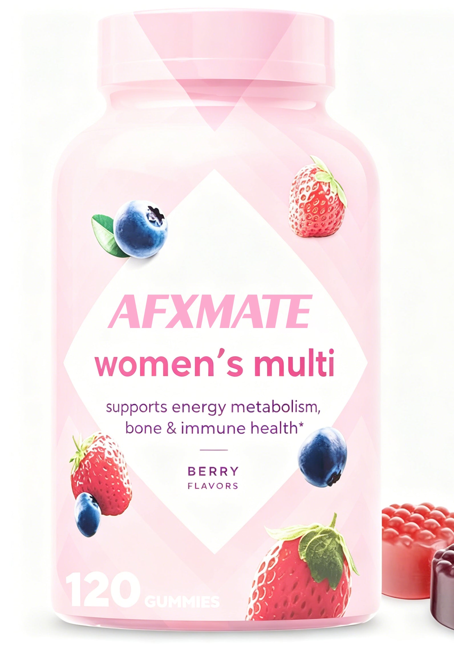 AFXMATE Adult Gummy Vitamins for Women, 120 Count - Berry Flavors